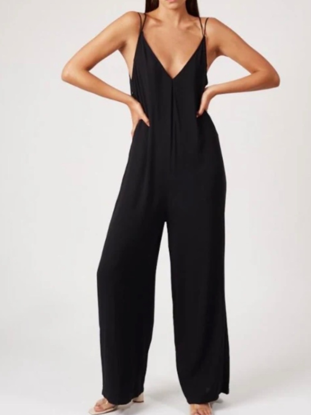 NWT Silk & Salt Pants Jumpsuit Black Size S